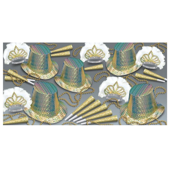 Beistle New Year Topaz Party Favor Kit for 50